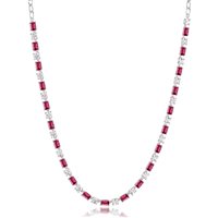 Collier Brosway Femme FANCY - PASSION RUBY in Argent FPR32